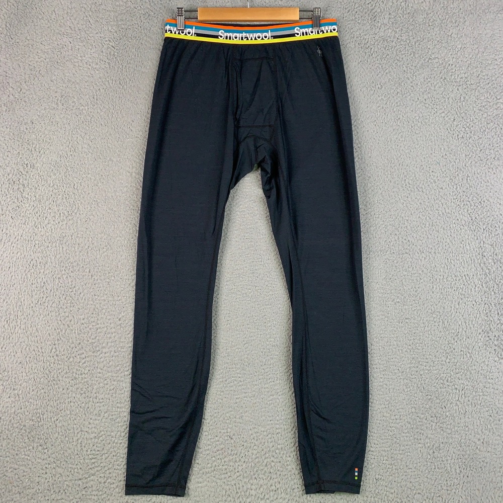 Smartwool Intraknit Merino 200 Base Layer Men's Large L Black Thermal Legging